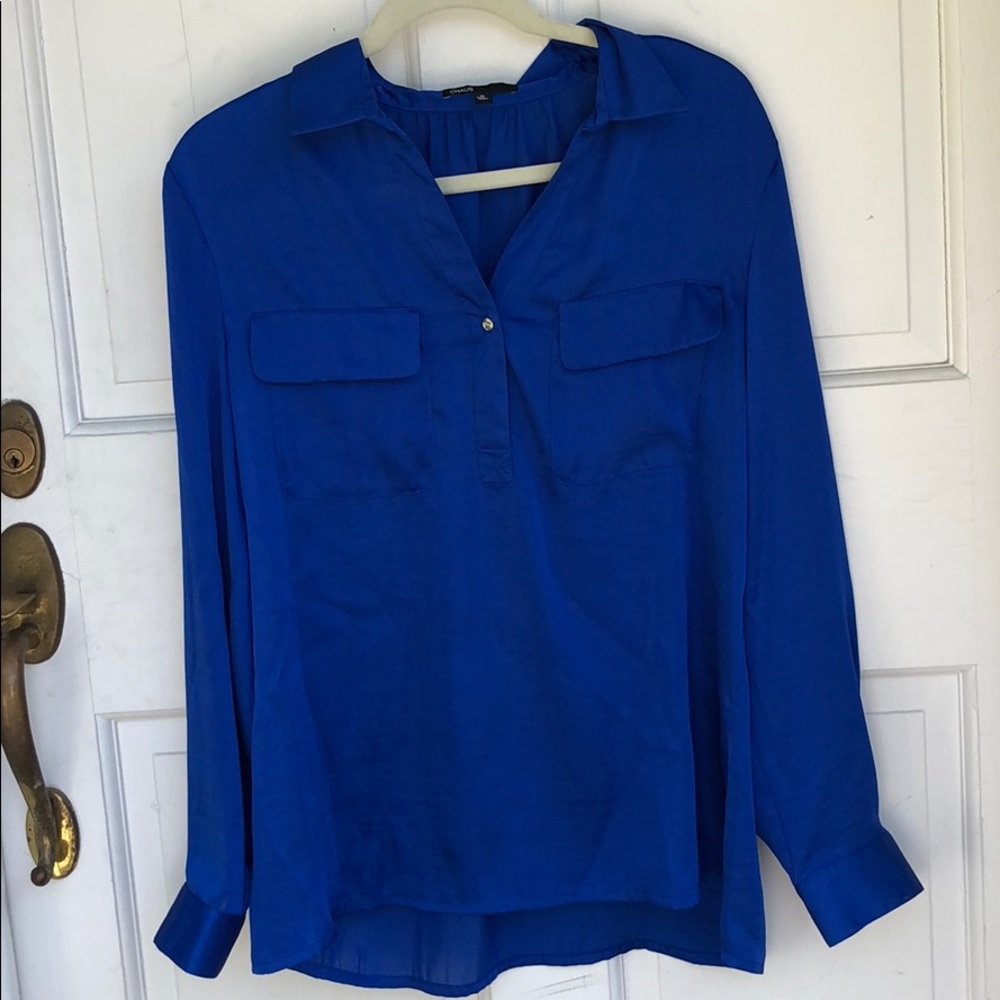 NEW blue never worn before Long sleeve blouse